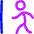 Figure Walk Arrival Icon from Flex Neon Set