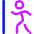 Figure Walk Arrival Icon from Core Neon Set
