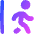 Figure Walk Departure Icon from Flex Gradient Set