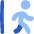 Figure Walk Departure Icon from Flex Flat Set