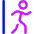Figure Walk Departure Icon from Core Neon Set