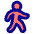 Figure Walking Icon from Plump Pop Set
