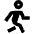 Figure Walking Icon from Sharp Remix Set