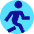 Figure Walking Icon from Sharp Pop Set