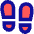 Footprint Icon from Sharp Pop Set