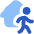 House Person Leave Icon from Flex Flat Set