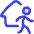 House Person Leave Icon from Flex Duo Set