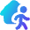 House Person Leave Icon from Flex Gradient Set