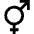 Intersex Symbol Icon from Sharp Solid Set