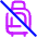 No Luggage Icon from Plump Neon Set