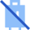 No Luggage Icon from Sharp Flat Set