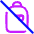 No Personal Bag Icon from Plump Neon Set