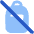 No Personal Bag Icon from Plump Flat Set