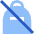 No Personal Bag Icon from Sharp Flat Set