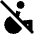 Not Accessible Icon from Sharp Solid Set