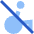 Not Accessible Icon from Sharp Flat Set