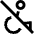 Not Accessible Icon from Sharp Line Set