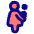 Signage Priority Infant Woman Icon from Plump Pop Set