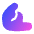 Take It Easy Sign Icon from Plump Gradient Set