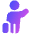 Taxi Hail Icon from Plump Gradient Set