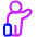 Taxi Hail Icon from Plump Neon Set