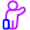 Taxi Hail Icon from Plump Neon Set