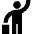 Taxi Hail Icon from Sharp Solid Set