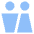 Toilet Sign Man Woman 2 icon - Free transparent PNG, SVG. No sign up needed.