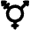 Transgender Symbol Icon from Plump Solid Set