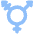 Transgender Symbol Icon from Plump Flat Set