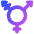 Transgender Symbol Icon from Plump Gradient Set