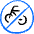 Allowances No Bicycles Sign Icon from Freehand Duotone - Free Set