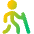Blind People Icon from Core Gradient Set