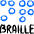 Disability Braille Icon from Freehand Duotone - Free Set