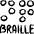 Disability Braille Icon from Freehand Line - Free Set