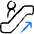 Escalator Ascend Person Icon from Freehand Duotone - Free Set