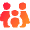 Family Restroom Icon from Core Gradient Set