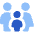 Family Restroom Icon from Core Flat Set