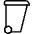 Garbage Bin Icon from Ultimate Light - Free Set