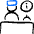 Information Desk Icon from Freehand Duotone - Free Set