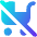 No Stroller Icon from Core Gradient Set