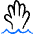 Safety Drown Hand Icon from Freehand Duotone - Free Set