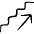 Stairs Ascend Icon from Freehand Line - Free Set
