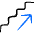 Stairs Ascend Icon from Freehand Duotone - Free Set