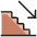 Stairs Descend Icon from Ultimate Colors - Free Set