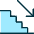 Stairs Descend Icon from Ultimate Duotone - Free Set