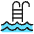 Swimming Pool Stairs Icon from Ultimate Colors - Free Set