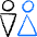 Toilet Sign Icon from Freehand Duotone - Free Set