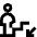 Wayfinding Escalator Down Icon from Nova Line Set