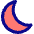 Angled Moon Icon from Core Pop Set
